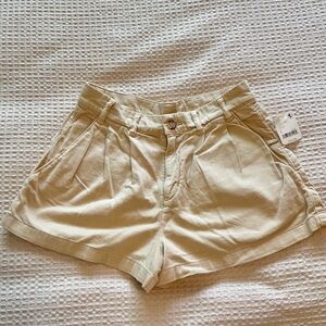 Free People High Waist Tan Shorts